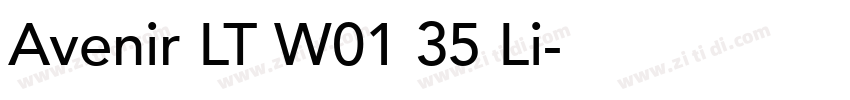 Avenir LT W01 35 Li字体转换
